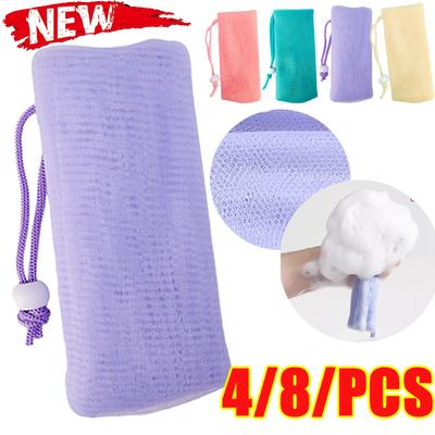 6 Level Cleanser Soap Mesh Bags Facial Cleanser Bubble Net Body Cleansing Nets Foaming Net PE Material Bubble Helper Wash Face