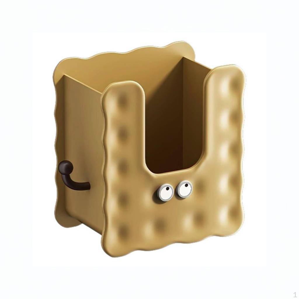 Biscuits Shaped Tissue Holder Easy Installation WallMounted Wipe Dispenser Wide Opening Cartoon