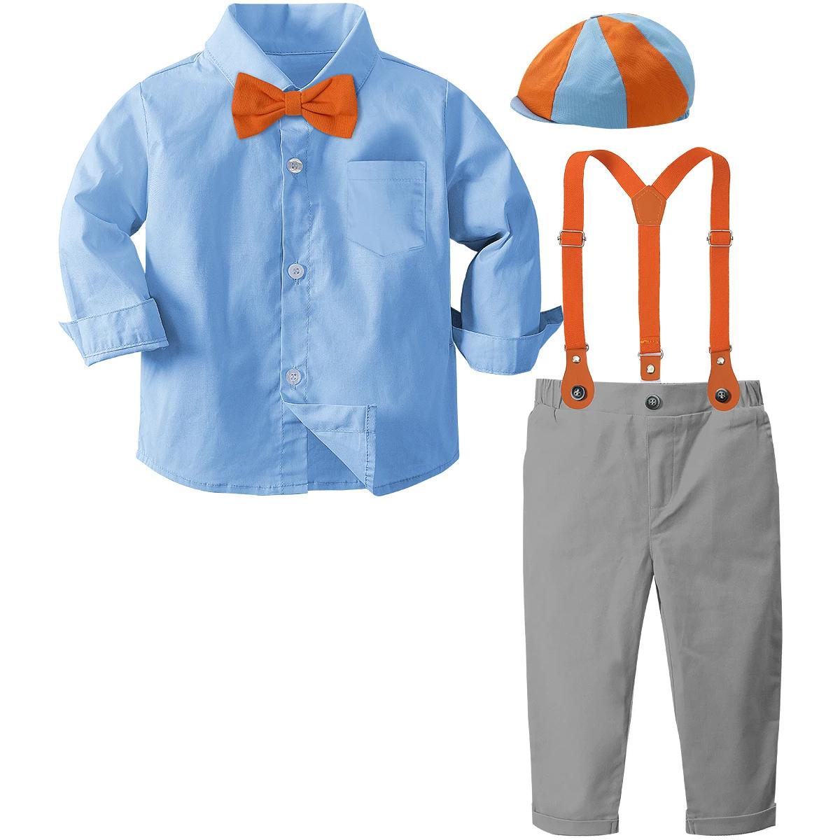 Halloween Kids Cosplay Costume Teacher Blippiing Disguise English Engineer Outfit Baby Carnival Birthday Party Role Play Clothes 3-4 Years