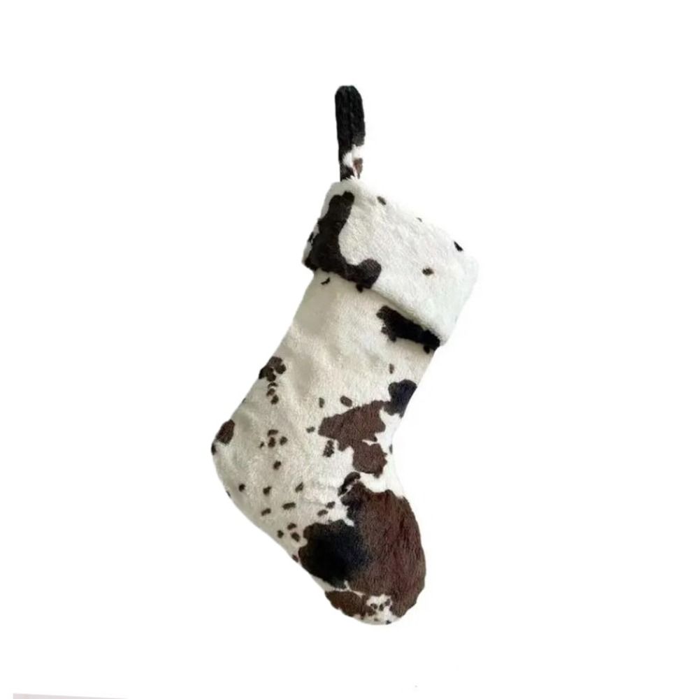 20 Inch Christmas Stockings Furry Christmas Gift Bag Christmas Socks Pendant  Farmhouse