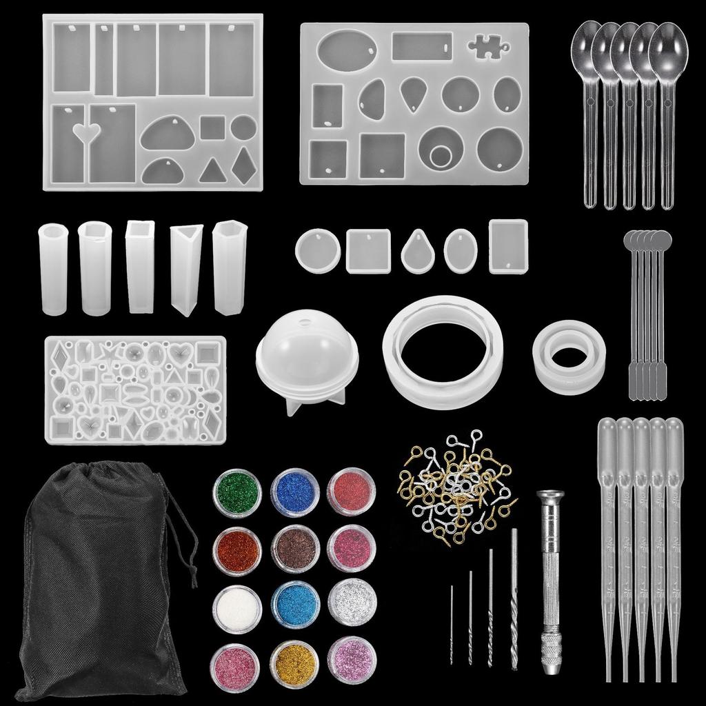 DIY Ornament Mold Silicone Drop Glue Mold Combination Set