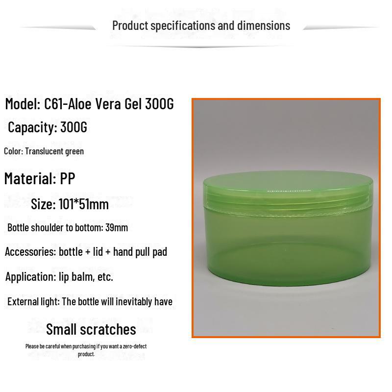 

Баночка для маски для сна Spot 300G Aloe Ver Gel и пустая коробка из-под мыла, зеленый пластик Starting at 500