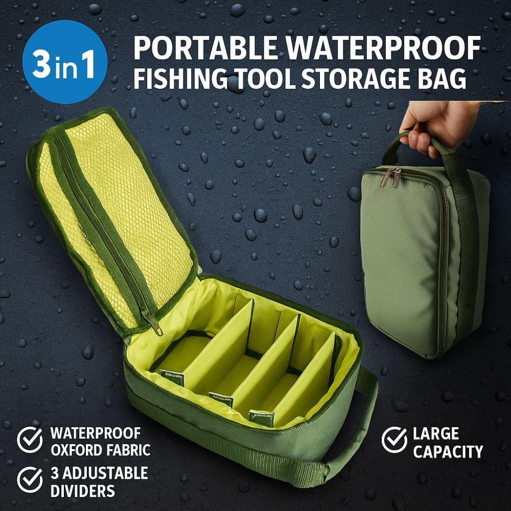 Waterproof Fishing Tackle Bag Portable Fishing Accessories Bag  Outdoor Fishing Gear
