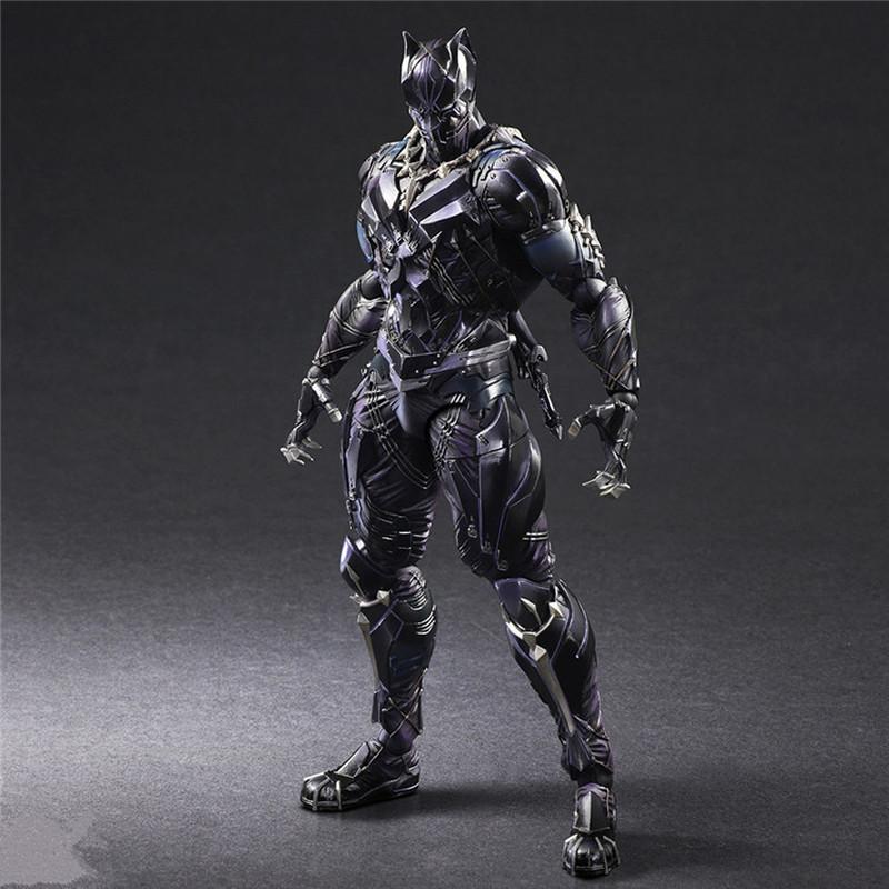 

27cm Marvel Super hero Black Panther Enjoy Arts Kai Action Figure Model Toy Joint Movable Rotatable PVC statue home Decor present