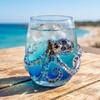 Glass Tumbler With, Pattern Drinking Glass for Home Kitchen Bar