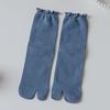 Split Toe Cotton Candy Color Female Two Finger Socks Hosiery Middle Tube Socks Two Toe Socks