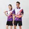 Unisex Badminton Tennis Polo Shirt Set Sportswear Training Jersey Custom Print Athletic Wear