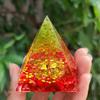 Pyramid Amethyst Peridot Meditation Tool Healing Crystal Energy Saving Quartz Home Decoration Crafts