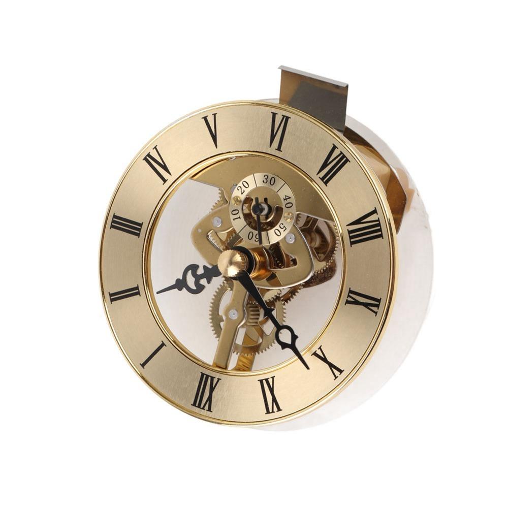 Round Shape Built in Clock Insert Metal Construction Clock Accessories  Home Decoration