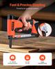 Pneumatic Staple Gun, 21 Gauge Long-Nose Upholstery Stapler for 80 Series Fine Wire Staples 12.8mm Crown 6mm-16mm Length, Max 150PCS Loading Air