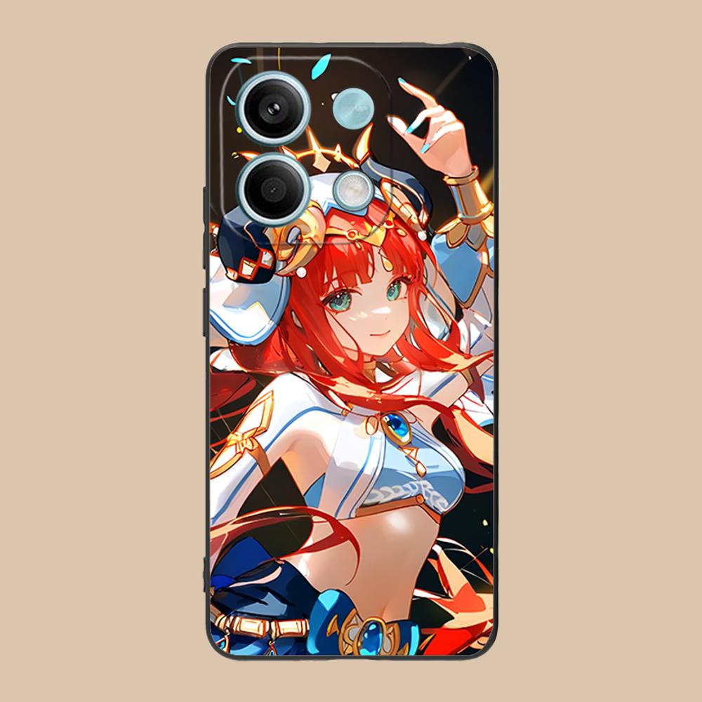 Game GI Nilou Matte TPU Mobile Phone Case for POCO F7 F6 F5 F4 F3 F2 Pro GT C75 C71 C65 C61 C40 Pro Ultra Colorful Cover