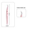 New Tweezers Eyelash Extension Clip Lash Tweezers for Eyelashes Professional Volume Fiber Tip Lash Tweezers JMNZ02