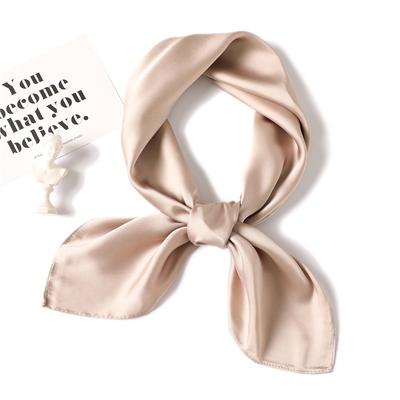 Fazzoletto Solido Foulard da Donna per Capelli Rosa Verde Bianco Sciarpe da Collo Femminili 70cm*70cm Bandane Quadrate Sciarpe da Signora