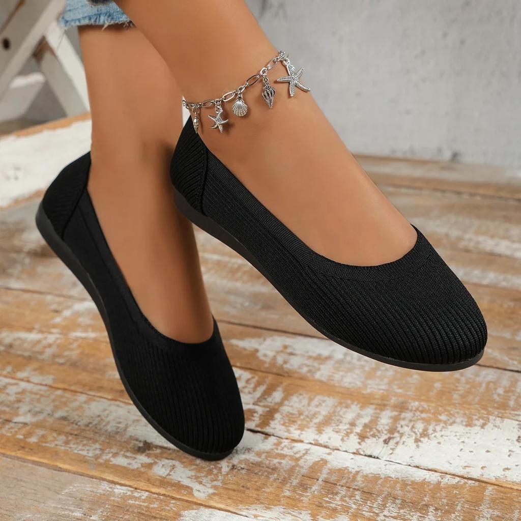 New Women's Casual Shoes Breathable Mesh Flat Shoes Best-selling Outdoor Plus Size Women's Lightweight Walking Shoes in 2024