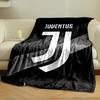 Minimalist white "J" with diagonal black and gray background stripes. for all seasons blanket lunch break throw gift