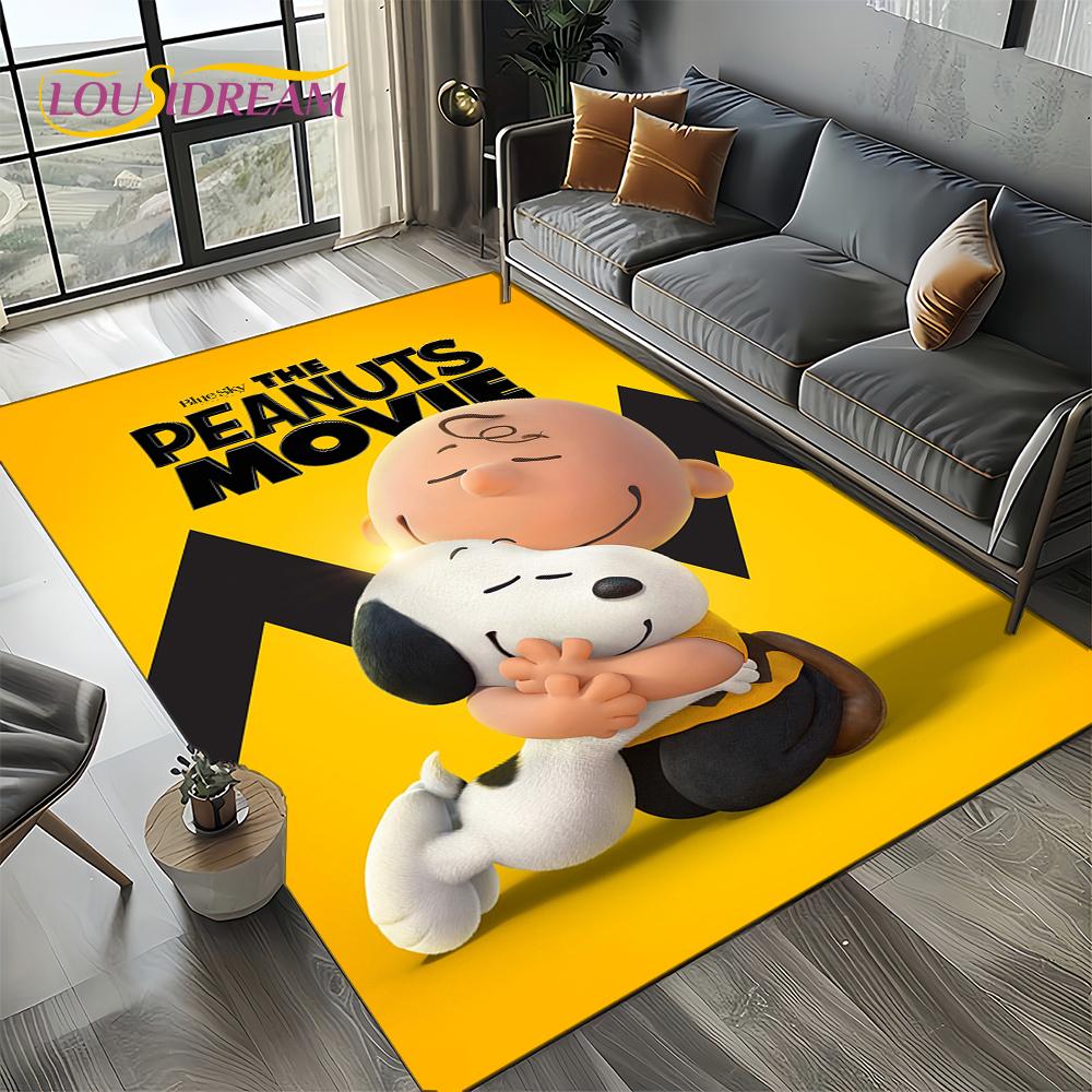27 Style Cute Snoopy Dog Cartoon Carpet Rug for Bedroom Living Room Home Sofa Decoration,kids Game Large Decor Floor Mat Gift 3D