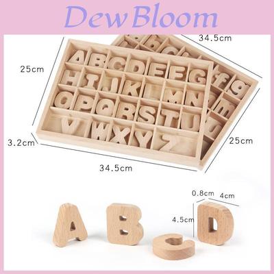 Wooden Alphabet Blocks Educational Toy For Kids Learning And Recognition Set
