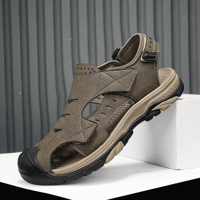 Fashion Outdoor Non-slip Luxury Sandals New Breathable Men's Bag Head Sandals Sports Leisure Beach Shoes Comfortable Male Walking Shoes