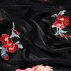 50*150cm Camellia Flower Embroidery Fabric For Sewing Ancient Hanfu Dress Skirts Stage Costume Chinese Designer Fabric