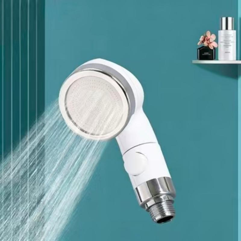 Handheld Shower Head ABS Electroplated Light Luxury Adjustable Massage Rainfall Shampoo Spray High Pressure Handheld Shower Head