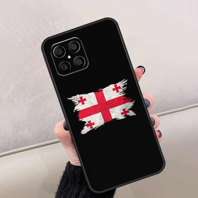 Georgia Grunge Flag For Honor Magic 7 6 5 8 Pro Case For Honor 200 Lite 400 70 50 X8c X8b X9a X9b X9c X9d Win RT