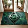 Borussia Mönchengladbach Design Crystal Velvet Rug Soft Decorative Mat for Bedroom Entrance