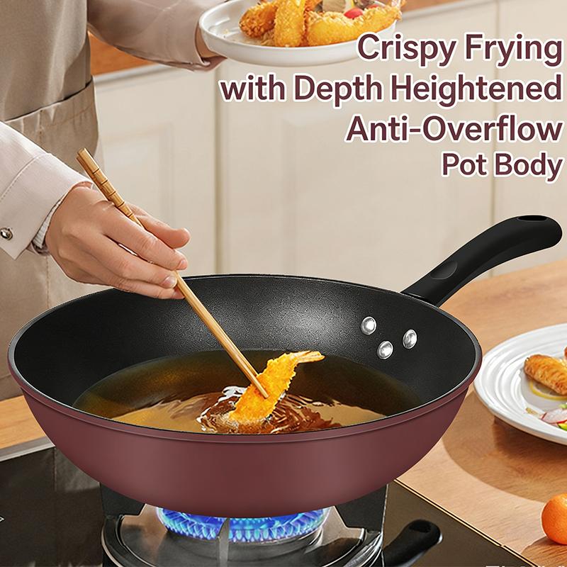 Non-Stick Multi-Functional Frying Pan Easy To Clean Suitable For Gas Stoves And Induction Cookers