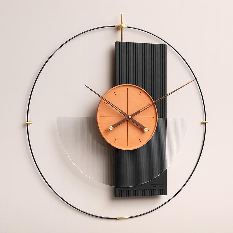 Wozoom Nordic Luxury Wall Clock - Modern Artistic Decor for Living Room