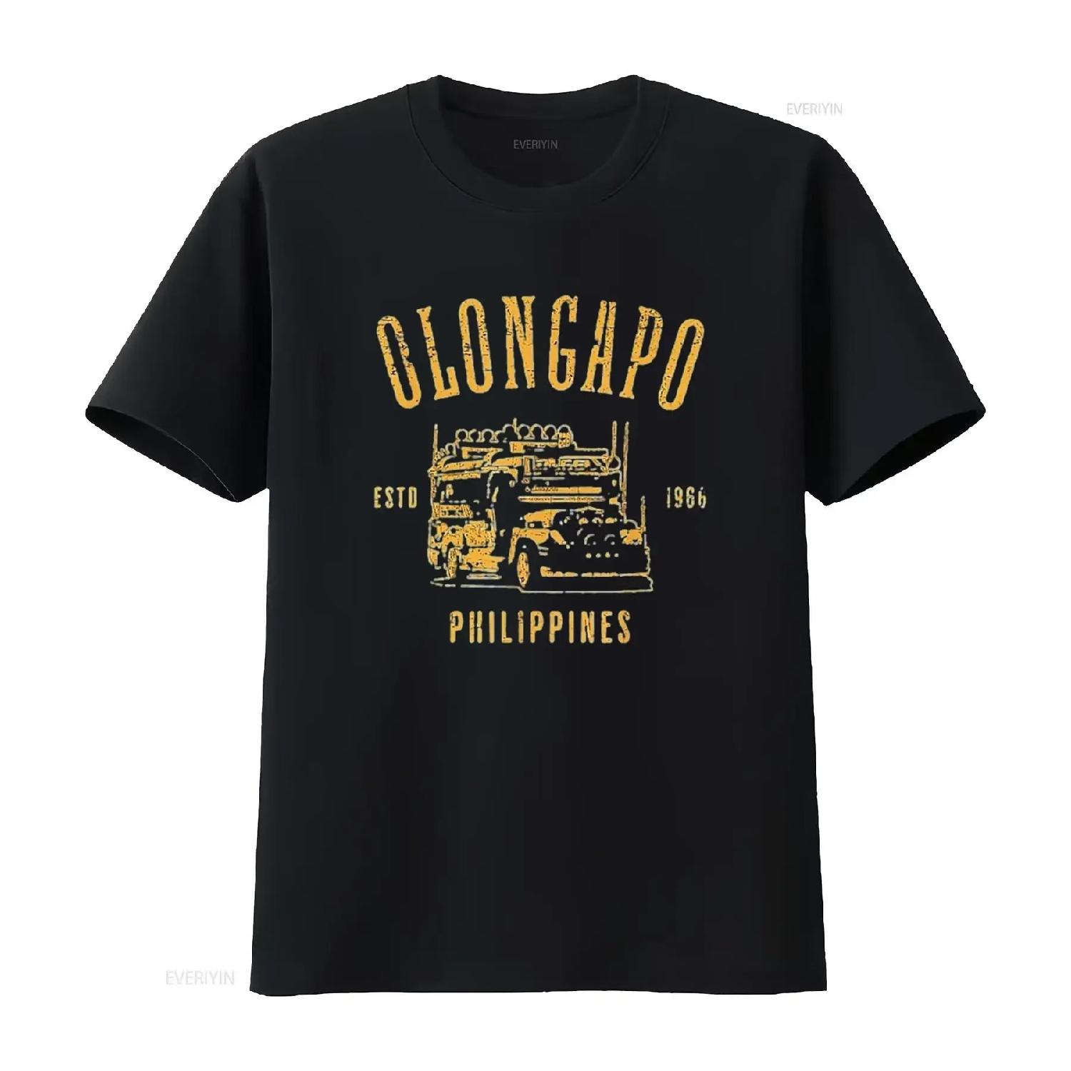 

Olongapo Philippines Estd 1966 Distressed Style Design Womens T Shirt Black M vintage Washed Comfortable Breathable Unisex S чёрный