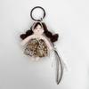 Cute Princess Girl Shaped Girl Keyrings Car Pendant with Lace Florals Dress Girl Shaped Bag Ornament Girl Shaped Keyring Key
