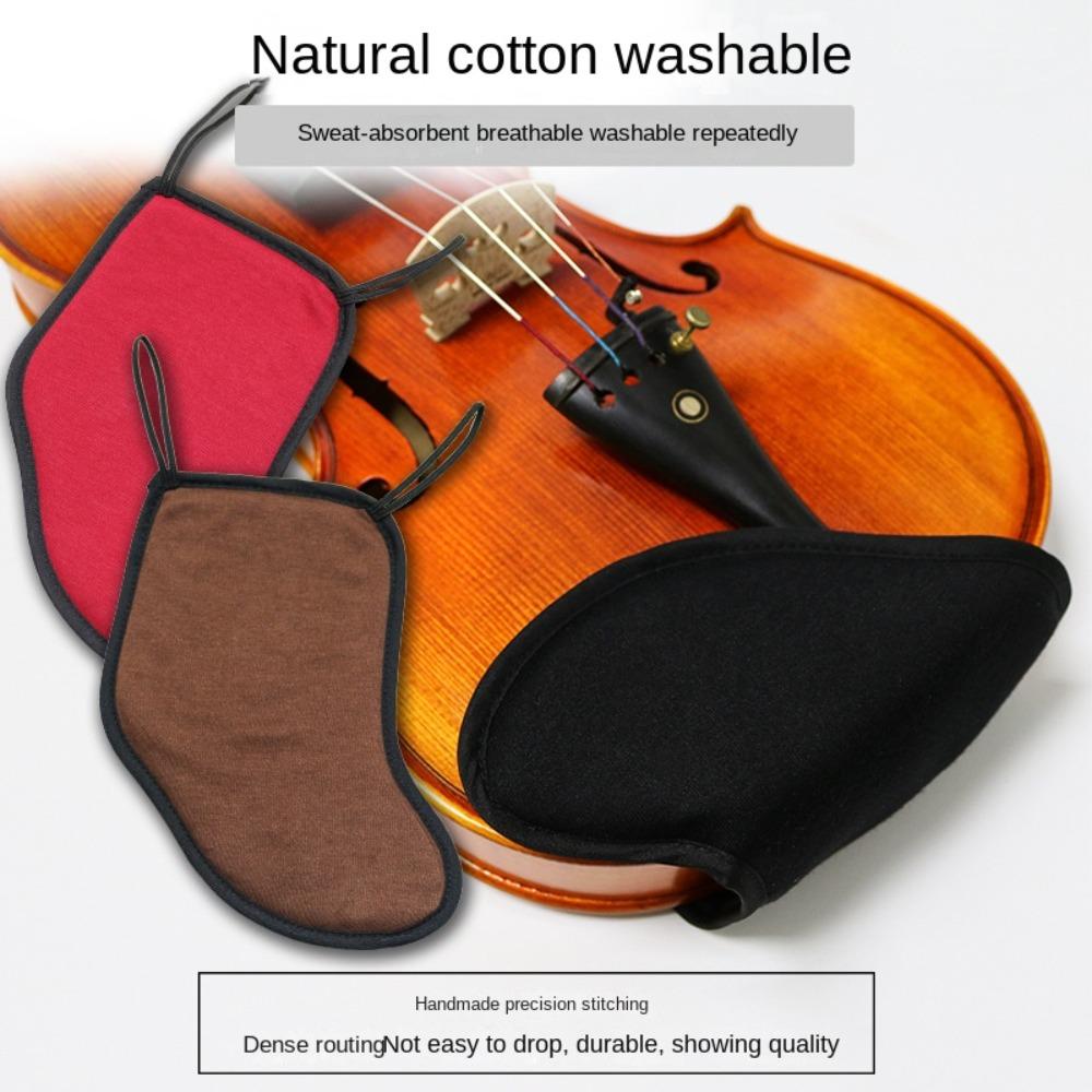 Cotton Violin Chin Rest Pad Cushion Fiddle Soft Cotton Cover  1/8 1/4 1/2 3/4 /4/4 Fiddle