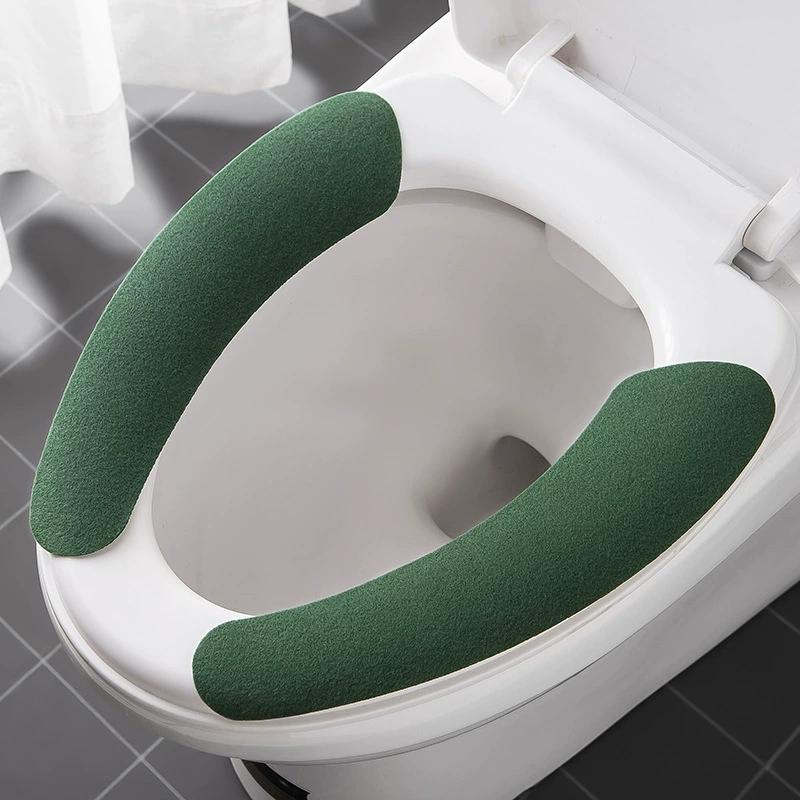 Universal Toilet Seat Cover Soft Cartoon Toilet Paste Sticky Toilet Cushion Washable Bathroom Warmer Seat Cover Cushion