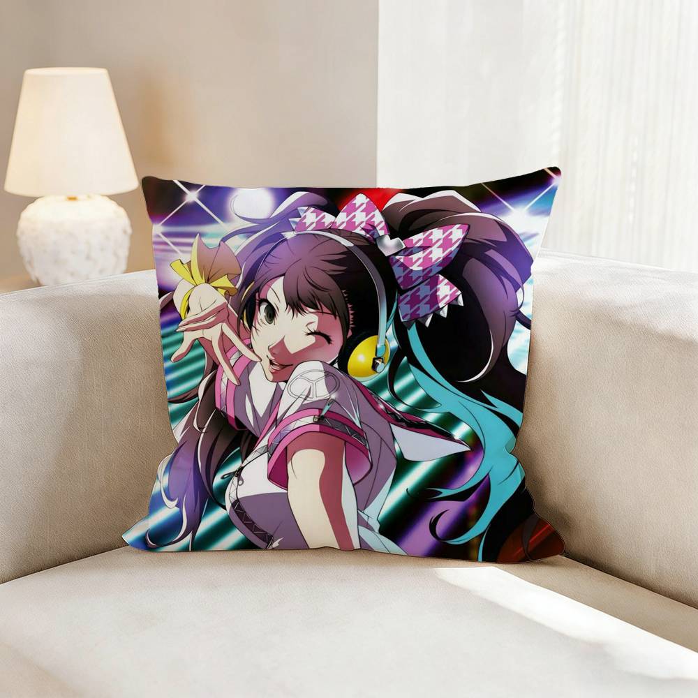 Game P-Persona 3 4 5 Anime Pillow Case Pattern Printed Pillowcase For Living Room Sofa Cushion Cover