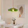 New Simple Retro Brass Glass Pendant Lights Warm Light Indoor Bedroom Bedside Dining Room Living Room Decoration Chandelier HOT