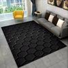 3D Geometric Illusion Area Rug Abstract Modern Carpet for Living Room Bedroom Kids Play Room Non-Slip Floor Mat