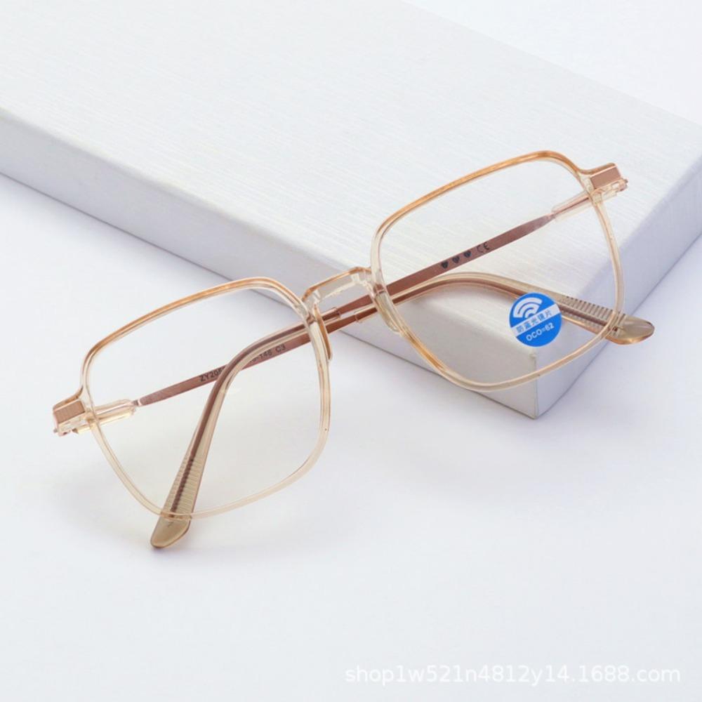 Anti-radiation Blue Light Glasses Transparent Square Frame Glasses for Women Eyewear