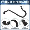 Radiator Hose Heater Hose No.17123422785 for BMW X3 2007-2010 3.0L L6 Black Rubber 1 Pc Coolant Pipe Good Sealing
