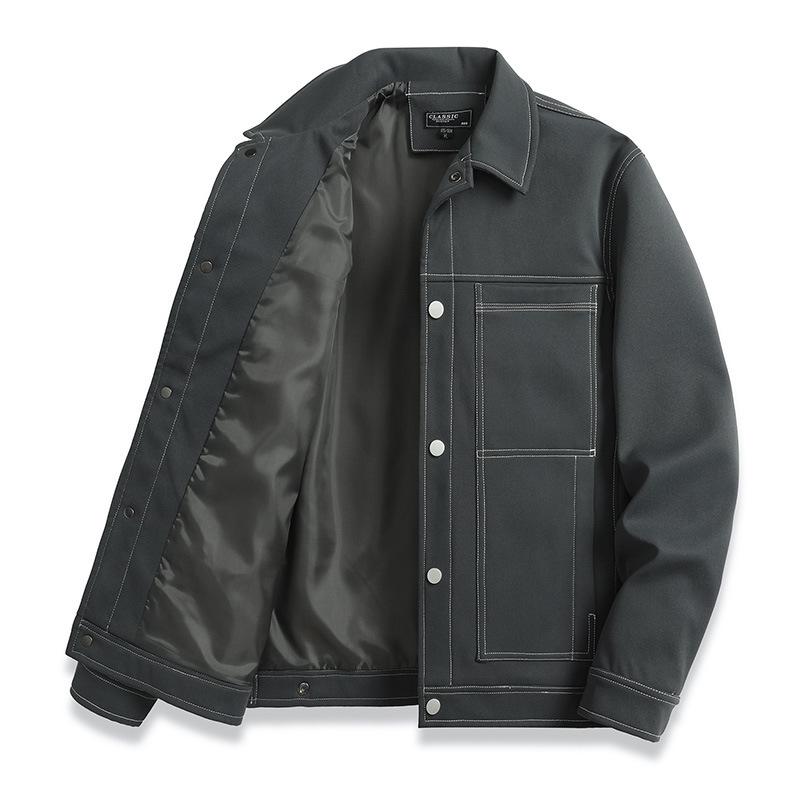 Lapel Men's Jacket Tooling Style Men's Fashion Casual Jacket Youth Korean Version Trend