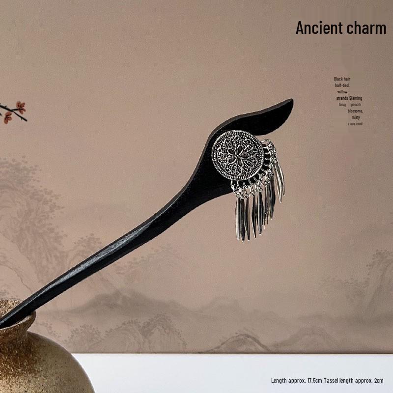 Tassel Flower Hairpin: Elegant Chinese Style Hanfu & Qipao Hair Accessory for Women