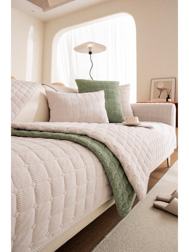 Nordic Pastoral Style Non-Slip Plush Sofa Cushions for All Seasons