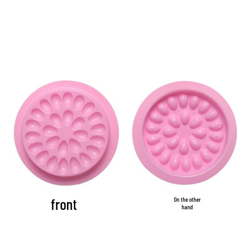 Flower-Shaped Eyelash Extension Glue Drip Palettes - 100 Pack