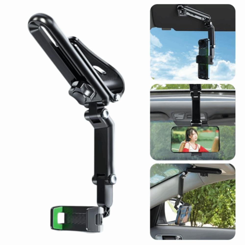 Sun Visor Mount Navigation Stand Retractable Cell Phone Holder  Driving Convenience