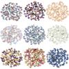 50Pcs Colored Crystal Glass Beads Mixed Star Moon Loose Pendant Beads For DIY Crafts Jewelry Handmade Earring Necklace Accessory