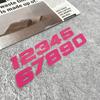 1SET Number 1234567890 Motorcycle Stickers Waterproof  Motorbike Fuel Tank Electric Scooter Vinyl Decals Durable Laptop Decors