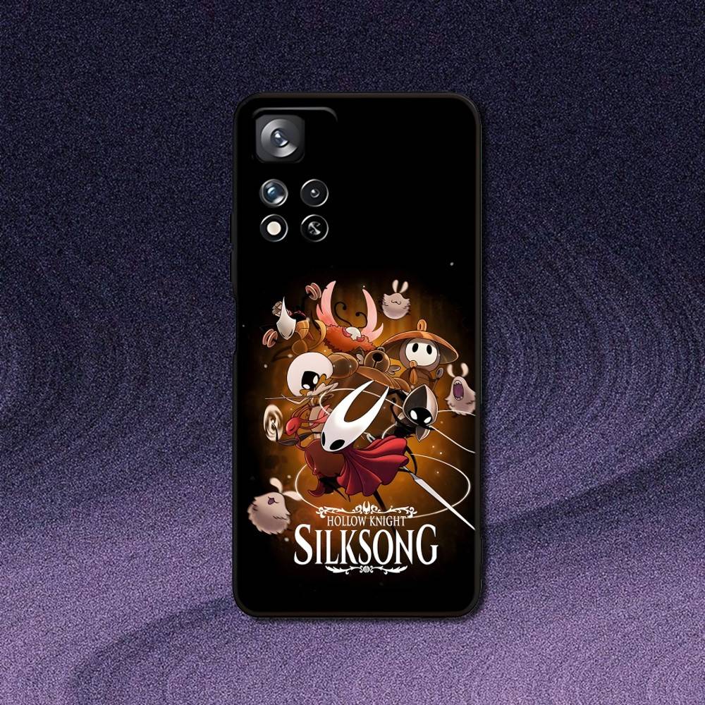 

H-Hollow Knight Silksong Phone Case For Samsung S 25,24,23,22,30,21,10,9,Ultra,Plus,Lite,FE,4,5G Black Soft Case Samsung S21fe