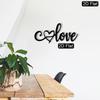 1pc Metal Love Heart Wall Art, Romantic Sculpture for Valentine Anniversary Wedding Gift, Home Decor
