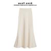 Acetate Satin Long Skirt, High-end Drape Skirt, High-waisted Hip-covering Skirt, Women's Hip Fishtail Long Skirt