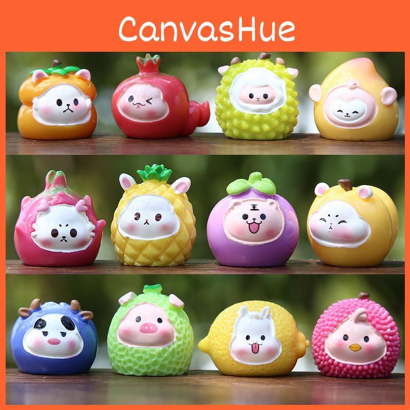 Zodiac Fruit Series Resin Toys For Visual Sensory Development In Play Creative
