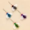 4pcs Simulation Insect Shapes Feather Cat Toy Replacement Head Kitten Cat Teaser Pet Toy