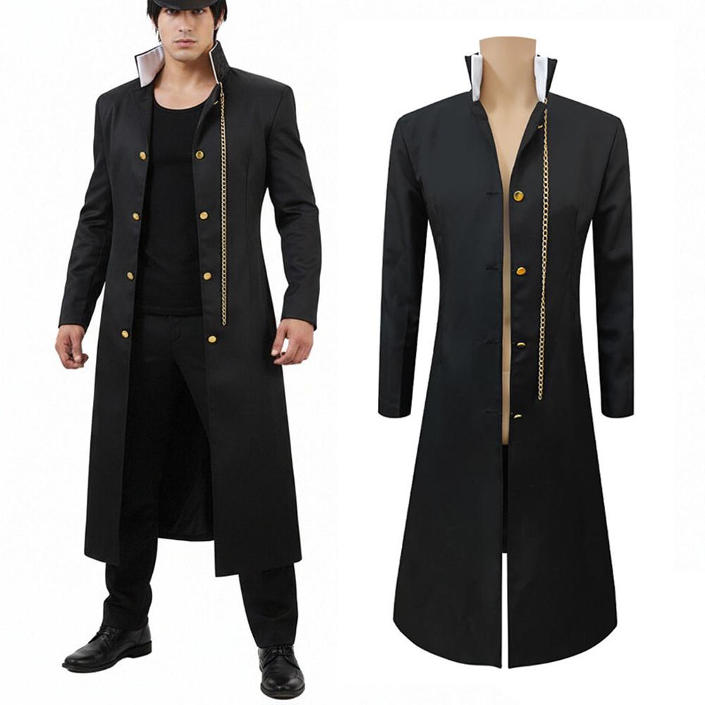 Japanese Anime Cosplay Costumes Uniform Fall Black Coat With A Chain Spring Arrival Halloween Themed Party Suit Long Jackets